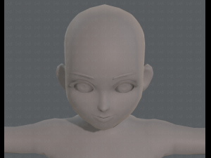 base mesh girl characterv04 3D Model