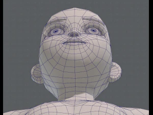 personagem de menina de malha b&aacute;sicav04 Modelo 3D