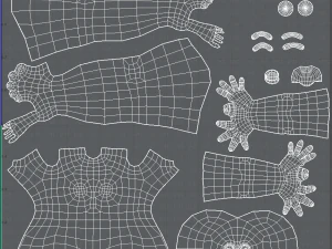 personagem de menina de malha b&aacute;sicav04 Modelo 3D