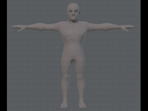 base mesh man character v10 3D मॉडल