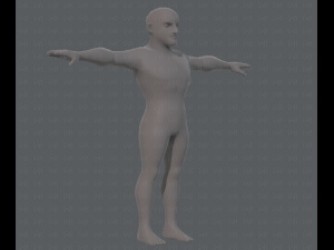 base mesh man character v10 3D मॉडल