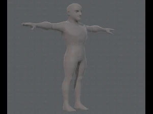 base mesh man character v10 3D Model