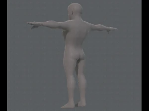 base mesh man character v10 3D Model