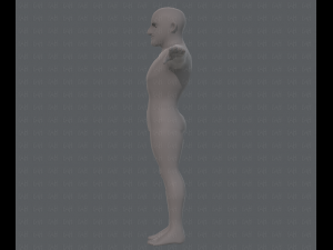 base mesh man character v10 3D मॉडल