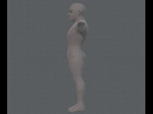 base mesh man character v10 3D Model