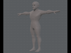 base mesh man character v10 3D मॉडल