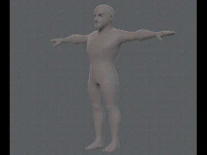 base mesh man character v10 3D Model