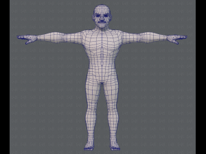 base mesh man character v10 3D मॉडल