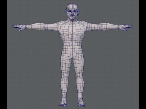 base mesh man character v10 3D Model