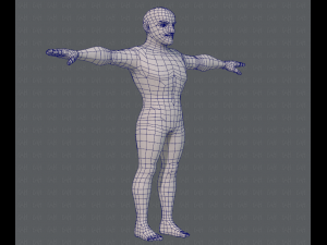 base mesh man character v10 3D मॉडल