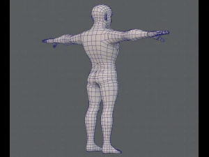base mesh man character v10 3D Model