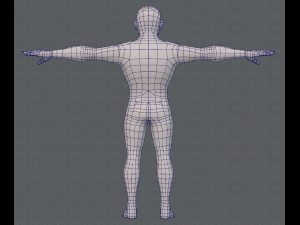 base mesh man character v10 3D मॉडल