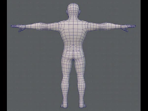 base mesh man character v10 3D Model