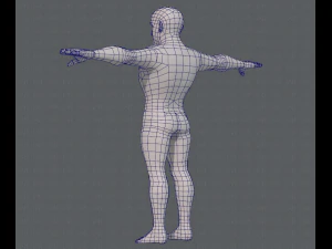 base mesh man character v10 3D Model