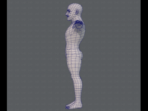 base mesh man character v10 3D मॉडल