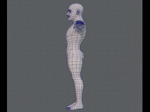 base mesh man character v10 3D Model