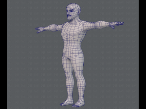 base mesh man character v10 3D मॉडल