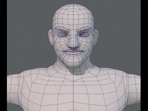 base mesh man character v10 3D Model