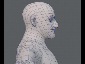 base mesh man character v10 3D Model