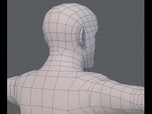 base mesh man character v10 3D मॉडल