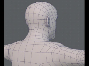 base mesh man character v10 3D Model