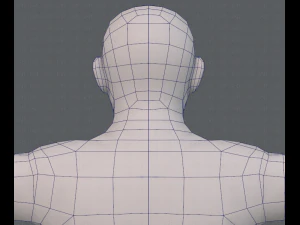 base mesh man character v10 3D Model