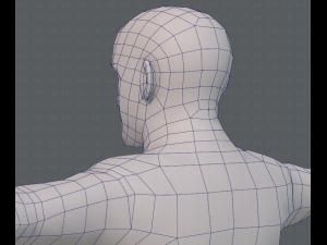 base mesh man character v10 3D मॉडल
