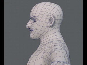 base mesh man character v10 3D Model