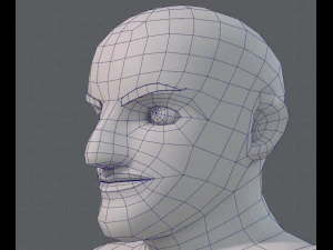 base mesh man character v10 3D Model