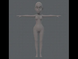 base mesh woman 10 3D Model