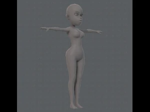 base mesh woman 10 3D Model