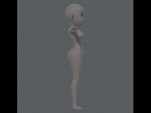 base mesh woman 10 3D Model