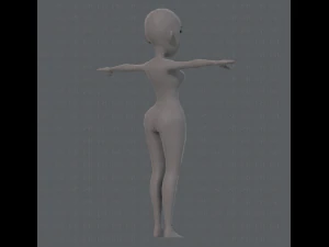 base mesh woman 10 3D Model