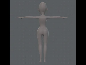 base mesh woman 10 3D Model