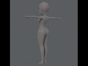 base mesh woman 10 3D Model