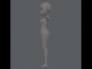 base mesh woman 10 3D Model