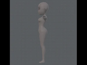 base mesh woman 10 3D Model