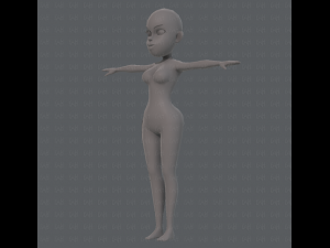 base mesh woman 10 3D Model