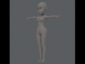 base mesh woman 10 3D Model