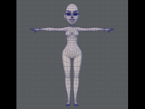 base mesh woman 10 3D Model