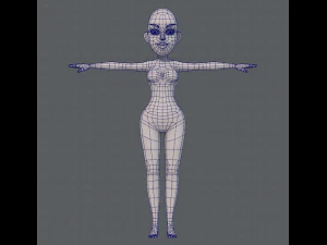 base mesh woman 10 3D Model