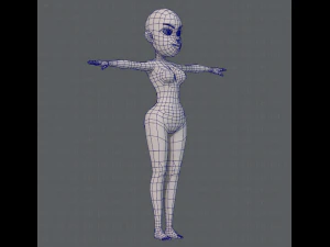 base mesh woman 10 3D Model