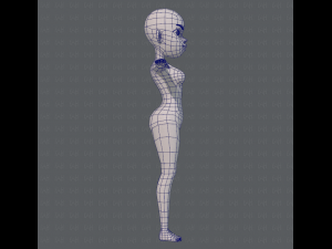 base mesh woman 10 3D Model