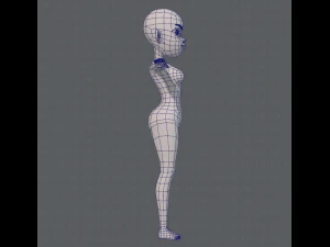 base mesh woman 10 3D Model