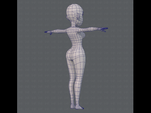 base mesh woman 10 3D Model