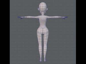 base mesh woman 10 3D Model