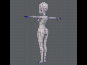 base mesh woman 10 3D Model
