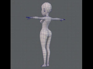base mesh woman 10 3D Model