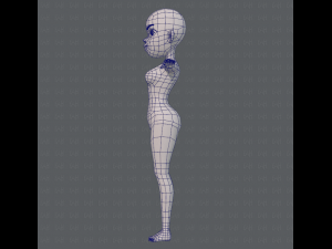 base mesh woman 10 3D Model