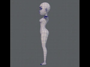 base mesh woman 10 3D Model